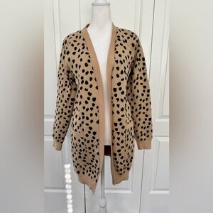 Open front knit cardigan